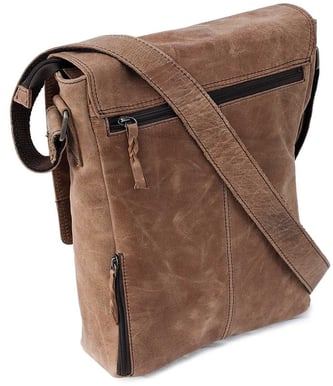 BaooBaoo Vertical FlapBag 13" Brown