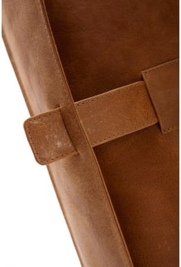 dbramante1928 13" Leather Envelope Golden Tan