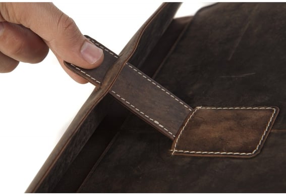 dbramante1928 13" Envelope Hunter Dark Leather