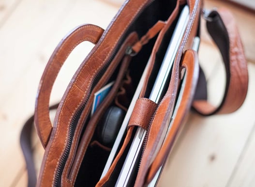 Baoobaoo 15" Briefcase Slim Brandy