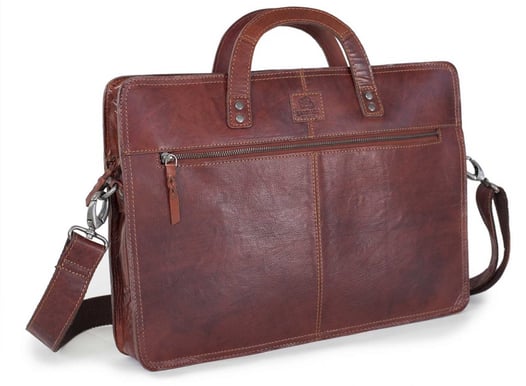 Baoobaoo 15" Briefcase Slim Brandy