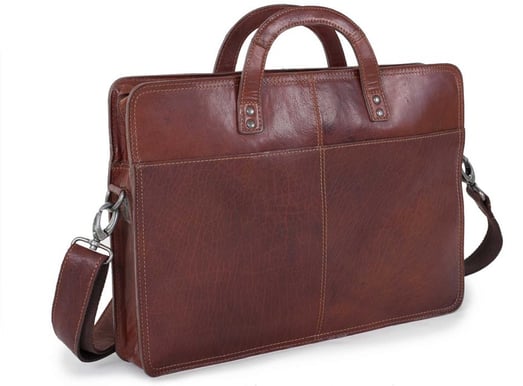 Baoobaoo 15" Briefcase Slim Brandy