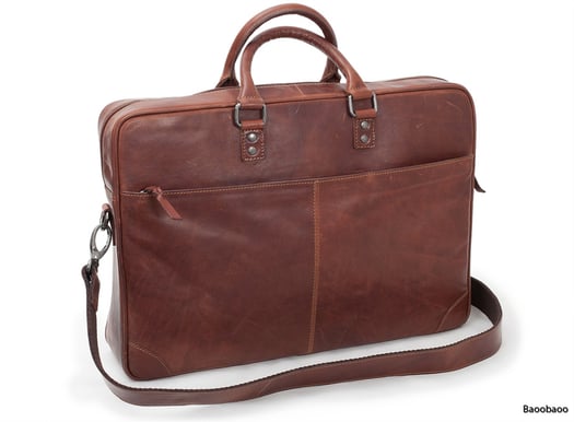 Baoobaoo 15" Briefcase Soft Brandy