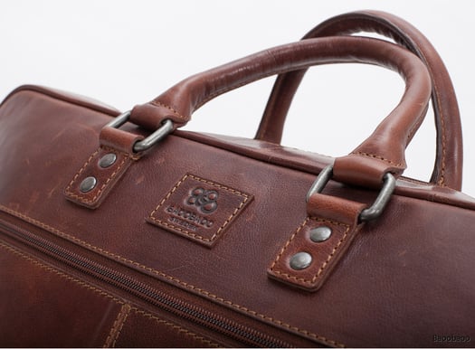 Baoobaoo 15" Briefcase Soft Brandy