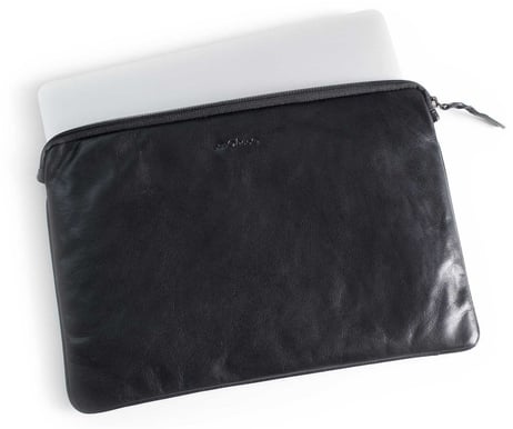 Baoobaoo 13" Leather Sleeve Black