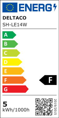 DELTACO LED-lampa E14 WiFI 5W dimbar