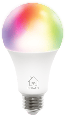DELTACO LED-lampa E27 WiFI 9W RGB