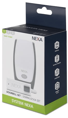 Nexa MLR-1105 Dörrklocka (batteridriven) med tryckknapp