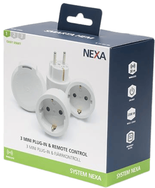 Nexa MYCR-2300 Mini plug-in, På/Av 3-pack