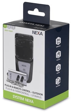 Nexa LGDR-3500 Pluginbrytare 3500W Utomhus + minifjärrkontroll