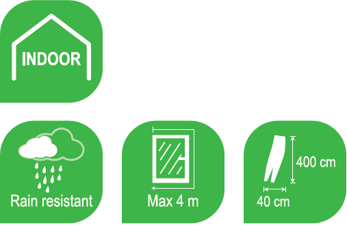 DELTACO Smart AC Fönsterkit Svenska Fönster