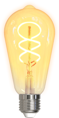 DELTACO LED-lampa Filament E27, WiFI, 5.5W