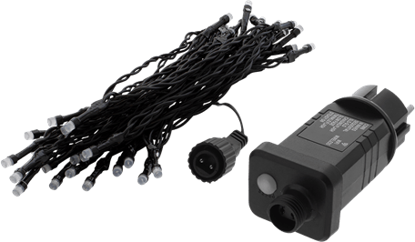 DELTACO Smart Home Ljusslinga WiFi varmvit 40 LED 5 m