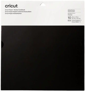 Cricut Smart Sticker Cardstock 33x33cm 10 sheets (Black)