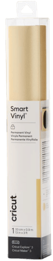 Cricut Smart Vinyl Permanent 33x91cm 1 ark Skimmrande Guld