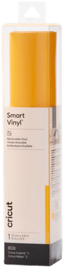 Cricut Smart Vinyl Removable 33x366cm 1 ark Gul