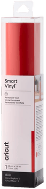 Cricut Smart Vinyl Permanent 33x366cm 1 ark Röd
