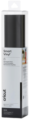 Cricut Smart Vinyl Permanent 33x366cm 1 ark Svart