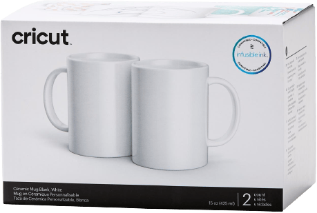 Cricut mugg Vit 440ml 2 st