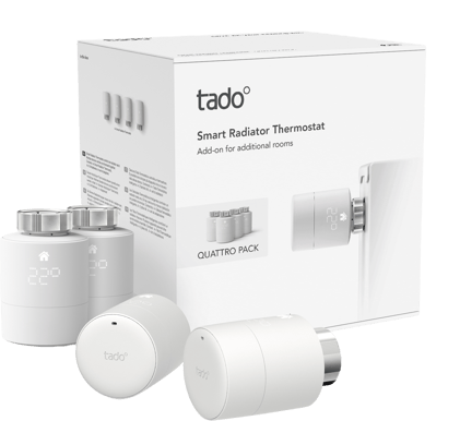 Tado Smart Radiator Thermostat V3+ 4-P Add-on