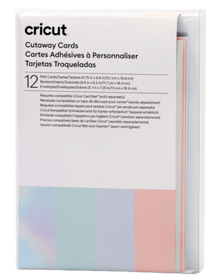 Cricut Cut-Away Cards Pastel R40 (12,1 cm x 16,8 cm) 12-pack
