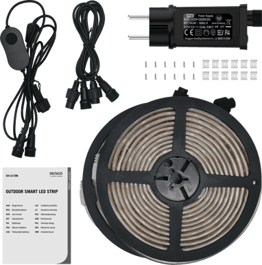 DELTACO Smart LED- list Utomhusbruk 10m