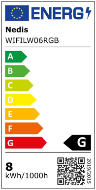 Nedis Smartlife RGBIC Väggbelysning LED-list 6-pack