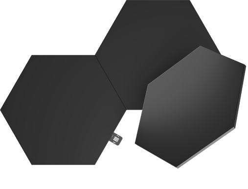Nanoleaf Shapes Hexagons Ultra Svart Expansion Pack 3 Paneler