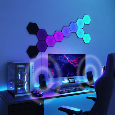 Nanoleaf Shapes Hexagons Ultra Svart Expansion Pack 3 Paneler