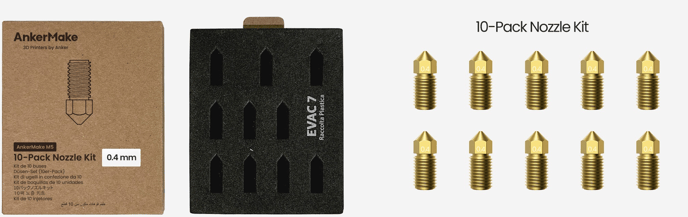 Ankermake M5 Munstycke i mässing 0,4mm 10-pack
