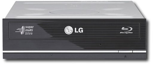 LG BH08LS20 Blu-Ray läsare, DVD-brännare, Svart