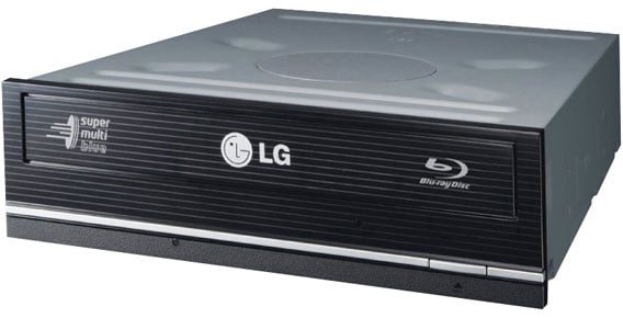 LG BLURAY 10X BD-R Svart/OEM