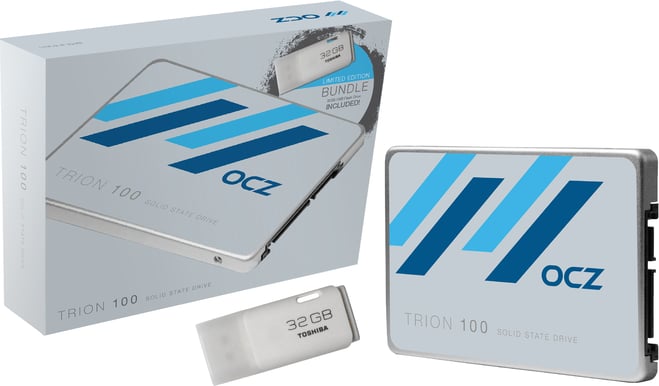 OCZ Trion 100 240GB + 32GB Toshiba USB-minne