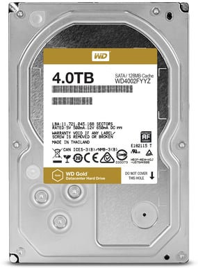 WD Gold 4TB 7200rpm 128MB
