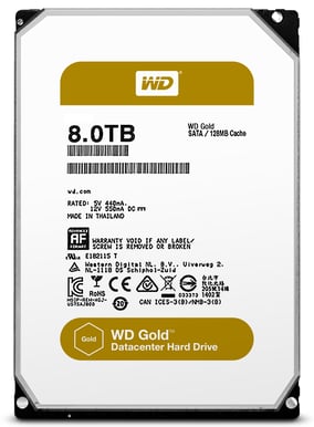 WD Gold 8TB 7200rpm 128MB