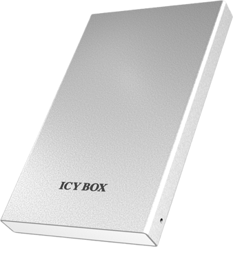 ICY BOX HDD kabinett 2,5" USB 3.0 Silver med gummisleeve
