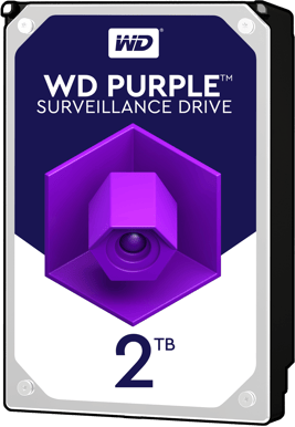 WD Purple 2TB 5400rpm 64MB