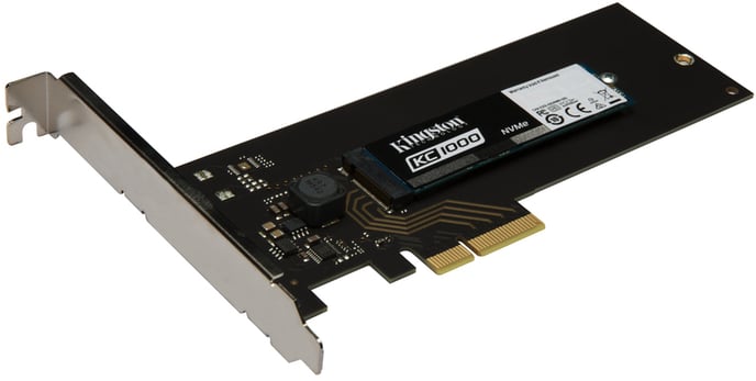 Kingston KC1000 240GB M.2 med HHHL adapter