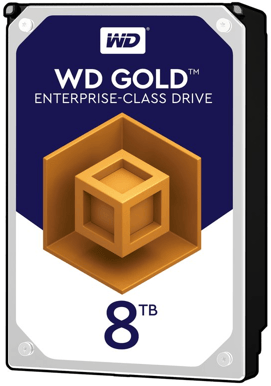 WD Gold 8TB 7200rpm 256MB