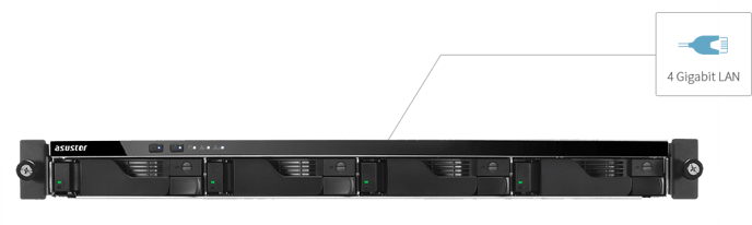 Asustor AS6204RS 1U Rack