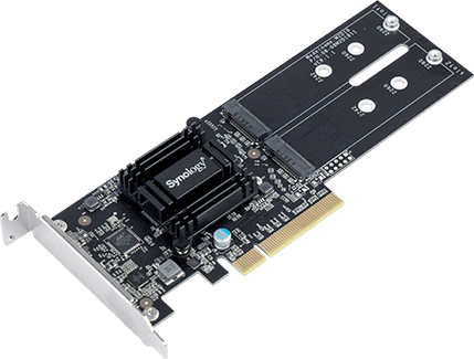 Synology M.2 SSD adapter med 2st M.2-platser M2D18