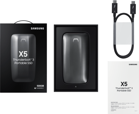 Samsung X5 Extern Portabel SSD 500GB Thunderbolt 3