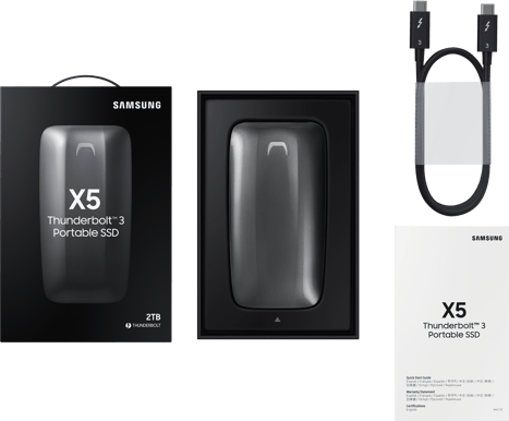 Samsung X5 Extern Portabel SSD 2TB Thunderbolt 3*
