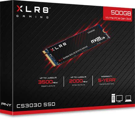PNY XLR8 CS3030 M.2 NVMe 500GB