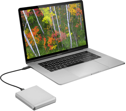 LaCie Mobile Drive 5TB Moon Silver