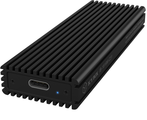 Icy Box Externt M.2 NVMe SSD-kabinett USB 3.1 Gen2 Type-C
