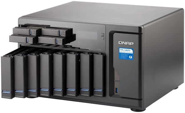 QNAP TVS-1282T3 i7 32GB Thunderbolt 12-Bay Tower