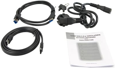 Externt RAID-kabinett för 5x 3.5" SATA, USB 3.0