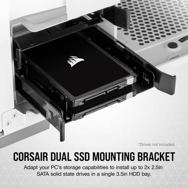 Corsair dual 2.5 SSD to 3.5" drive bay bracket