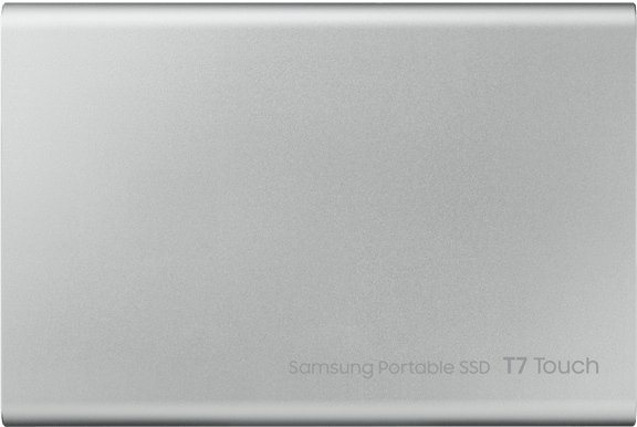 Samsung T7 Touch Extern Portabel SSD 500GB Silver